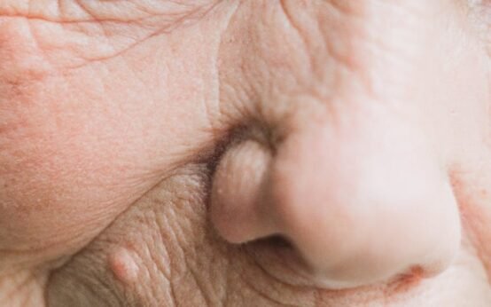 extreme close up photo of an elderly person s eye