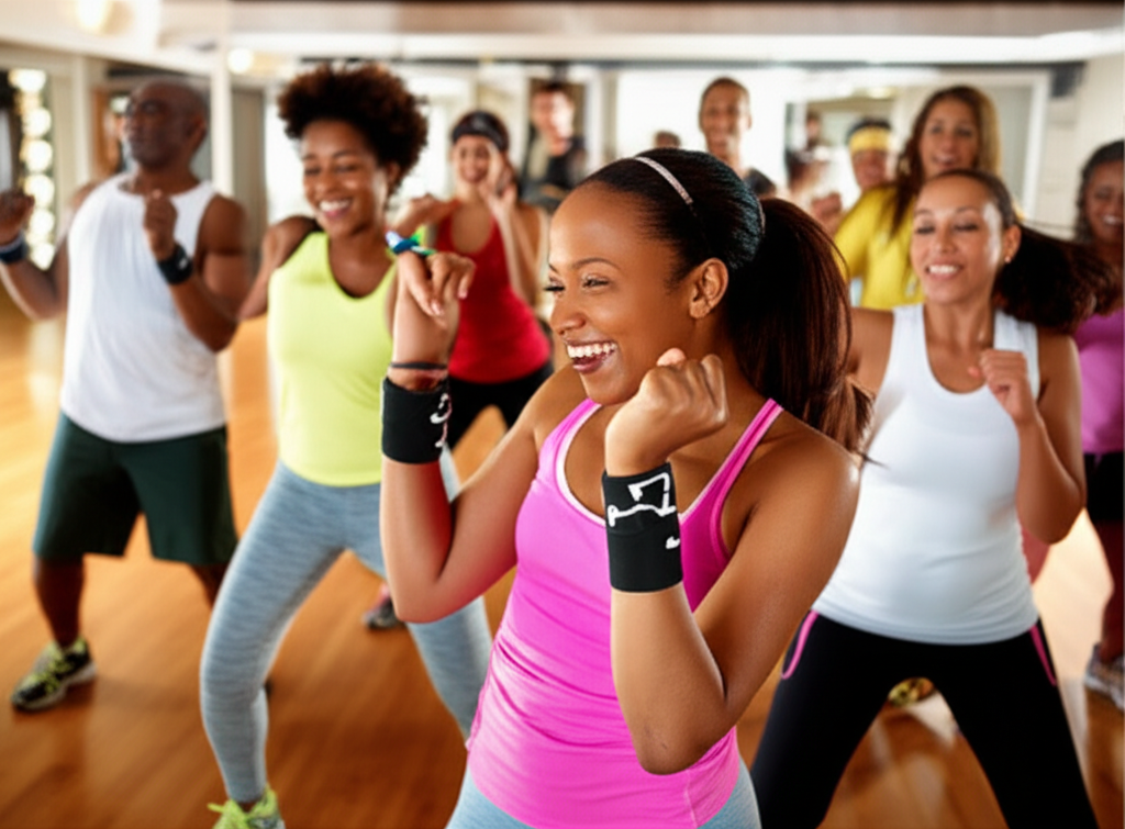 Generate a high-quality, relevant image prompt for an article about: Zumba Weight Loss Workout: Prov