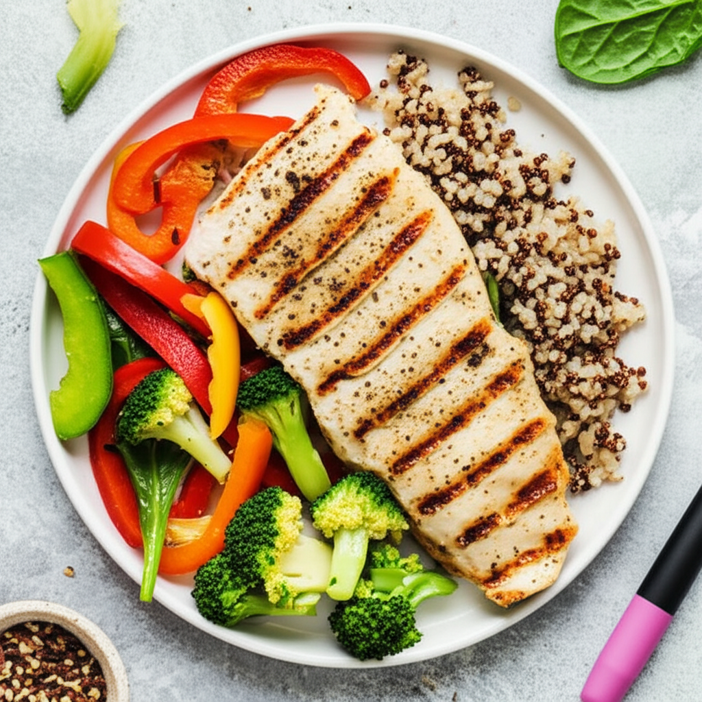 Generate a high-quality, relevant image prompt for an article about: What to Eat on Ozempic: Essenti