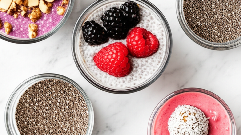 Generate a high-quality, relevant image prompt for an article about: What To Make With Chia Seeds Fo
