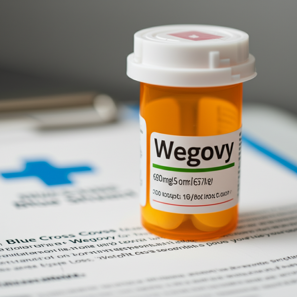 Generate a high-quality, relevant image prompt for an article about: Will Blue Cross Cover Wegovy Fo