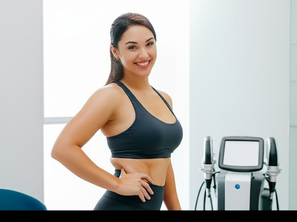 Generate a high-quality, relevant image prompt for an article about: Weight Loss With CoolSculpting: