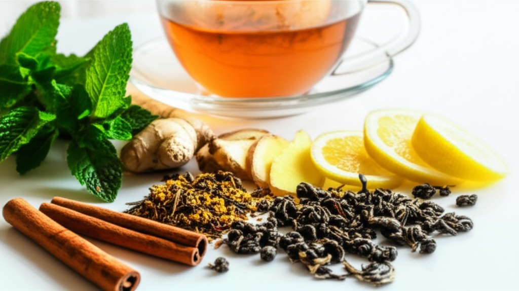 Generate a high-quality, relevant image prompt for an article about: Weight Loss Tea Recipes: Effort